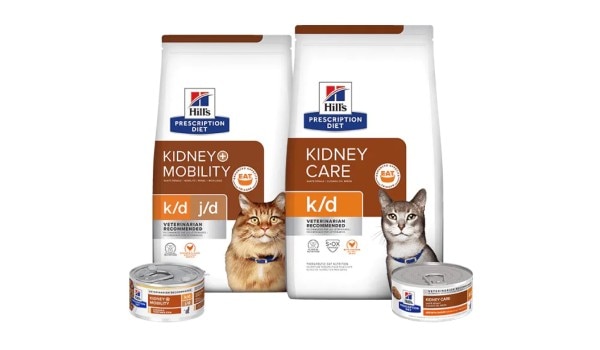Prescription Diet Kidney care cat food range