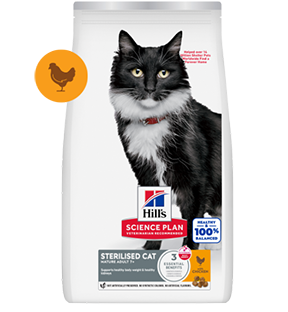 For mature adult sterilised cats Science Plan Pack