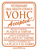El sello VOHC es una marca registrada de EE. UU propiedad del Veterinary Oral Health Council, una corporación de los EE. UU.